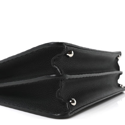 Fendi Cuoio Romano Selleria Chamois Medium Peekaboo I SEE U Satchel Black Camel Sunflower 9 of 10