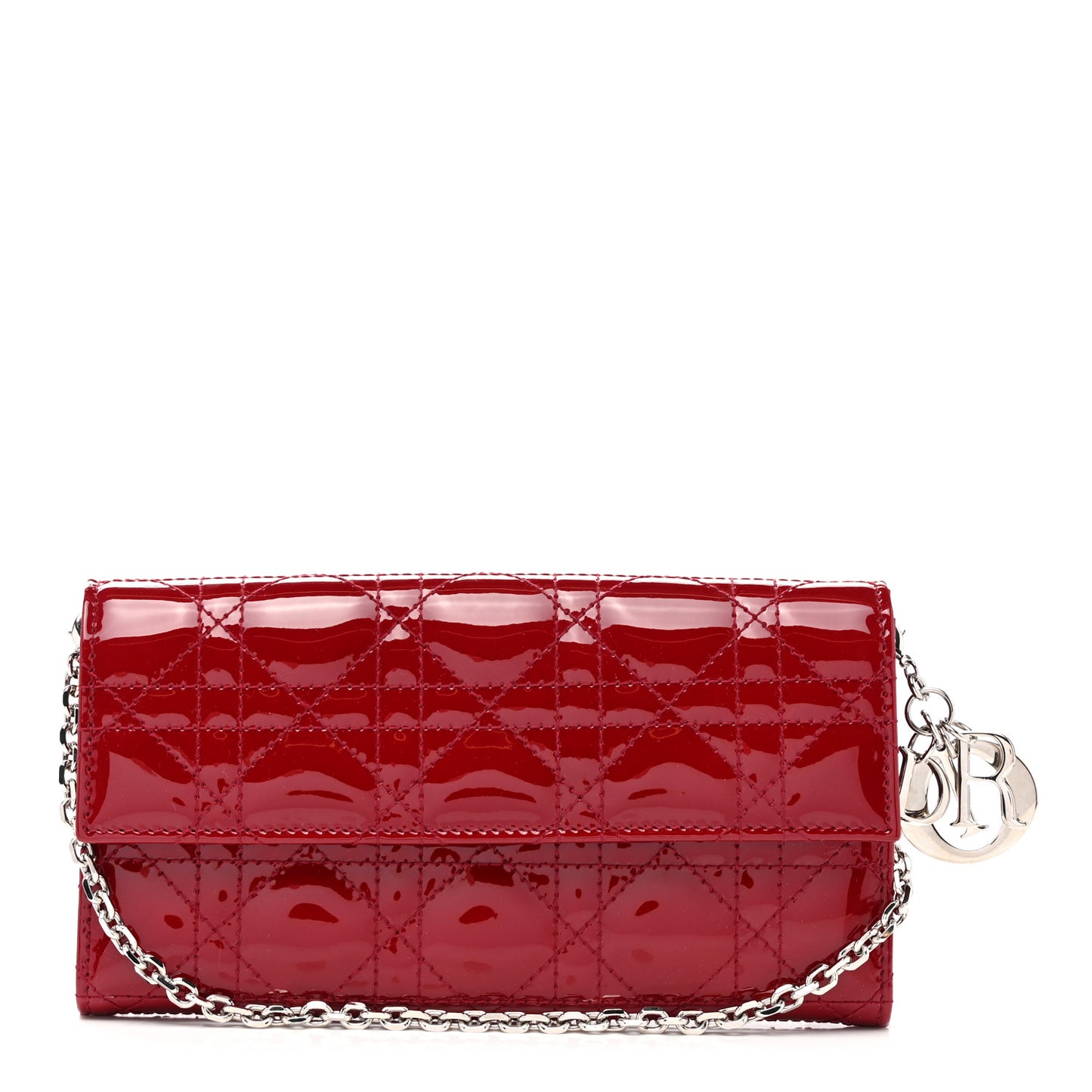 Patent Cannage Lady Dior Rendezvous Wallet On Chain