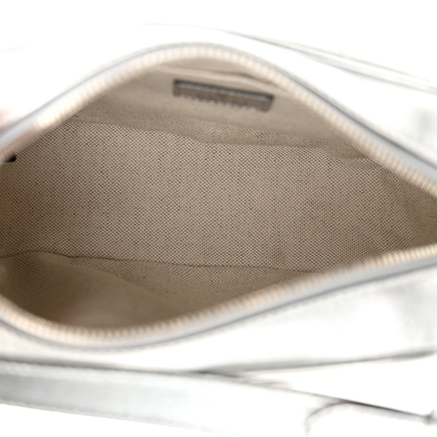 Gucci Metallic Sakai Be Green Calfskin Diagonal Stitched Small Blondie Shoulder Bag Silver 5 of 10