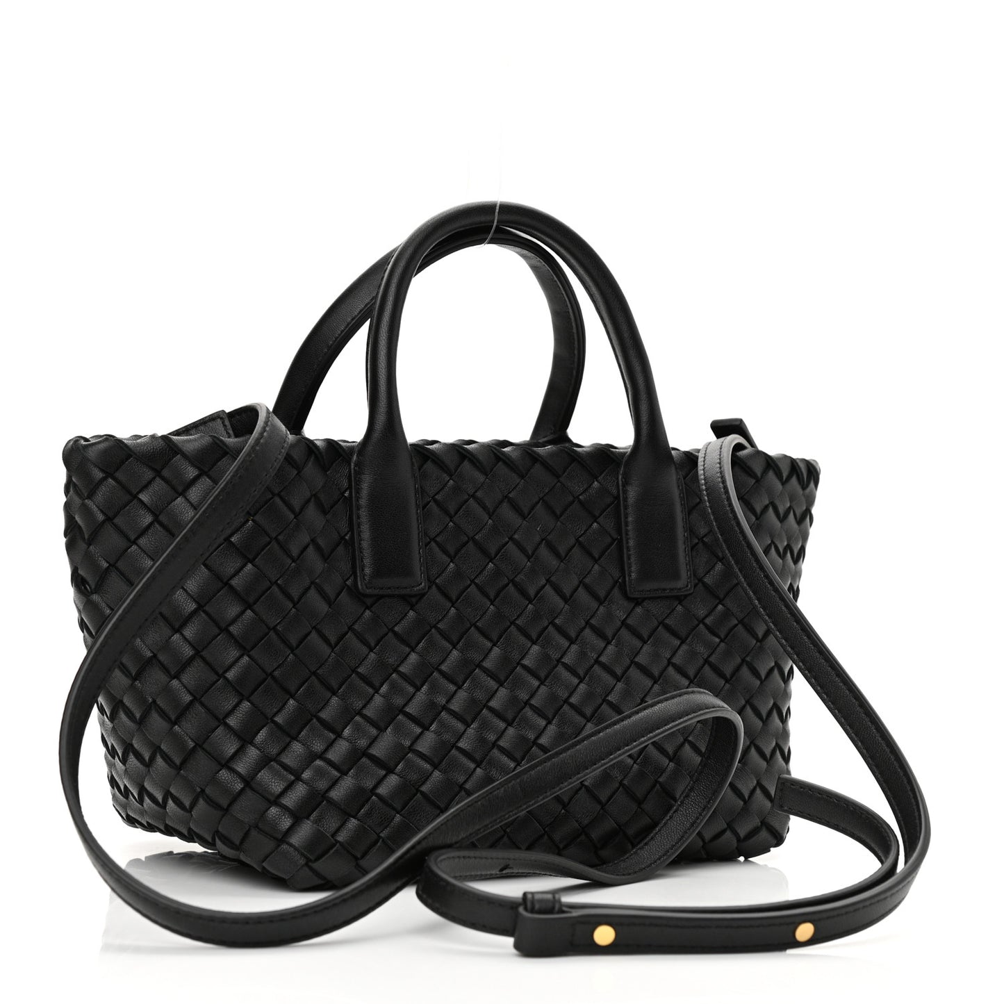 Nappa Intrecciato Mini Cabat Black