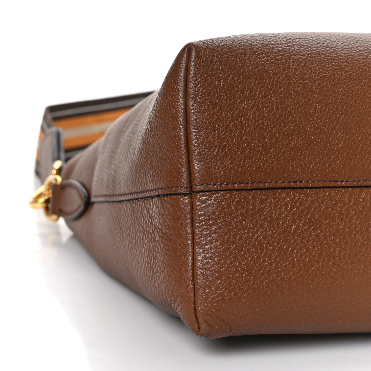 Prada Vitello Daino Shopping Tote Brown 6 of 7