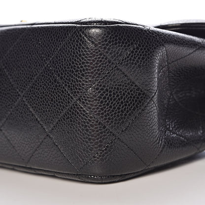 Chanel Caviar Quilted Jumbo Double Flap Black 12 of 14