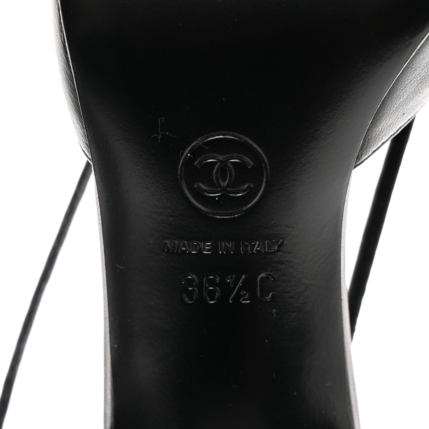 Lambskin Satin Slingback Cap Toe Bow Pumps 36.5 Black