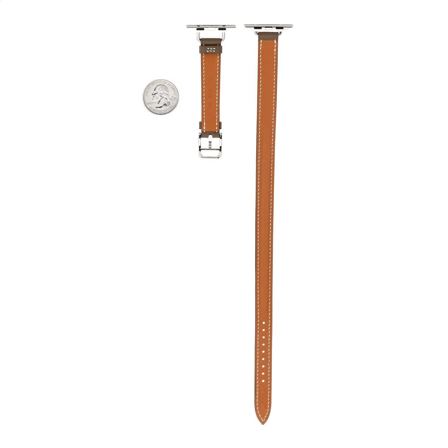 Hermes Swift Apple Watch Double Tour Strap Etoupe 2 of 5