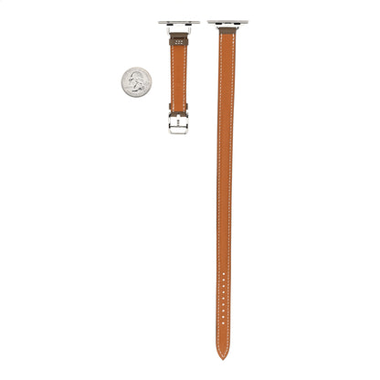 Hermes Swift Apple Watch Double Tour Strap Etoupe 2 of 5