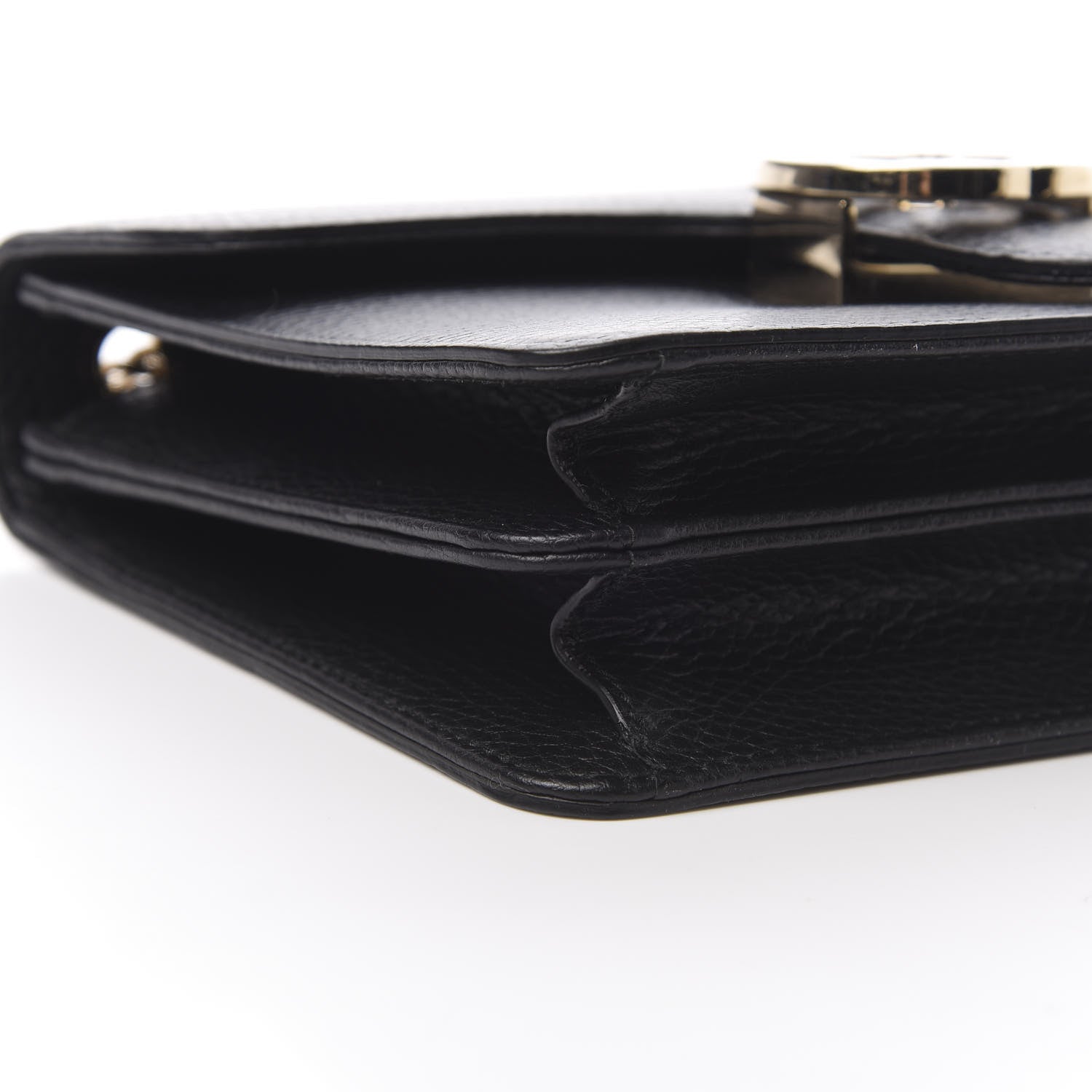 Gucci Dollar Calfskin Small Interlocking G Shoulder Bag Black 9 of 12