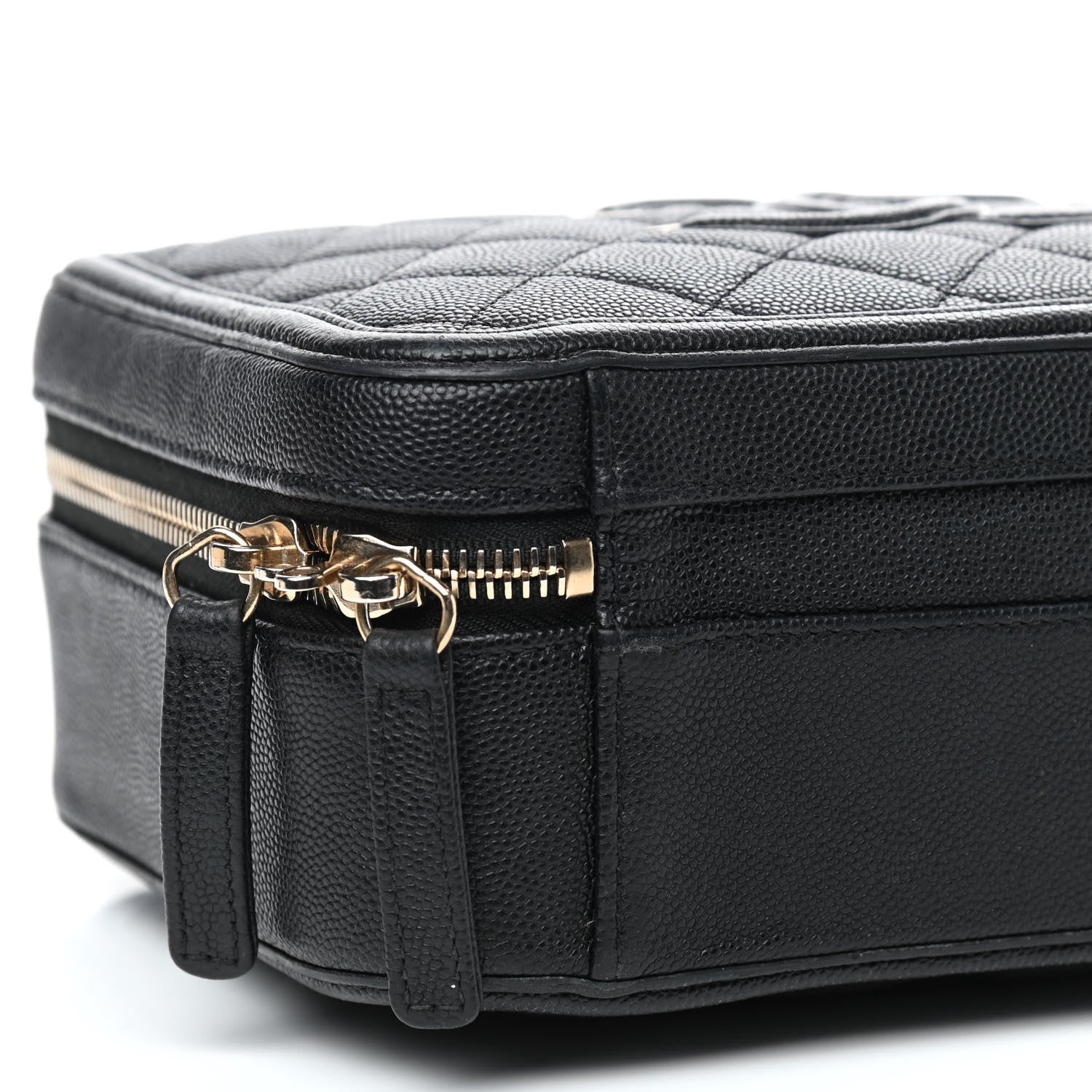 Chanel Caviar Quilted Medium CC Filigree Vanity Case Black 6 of 10