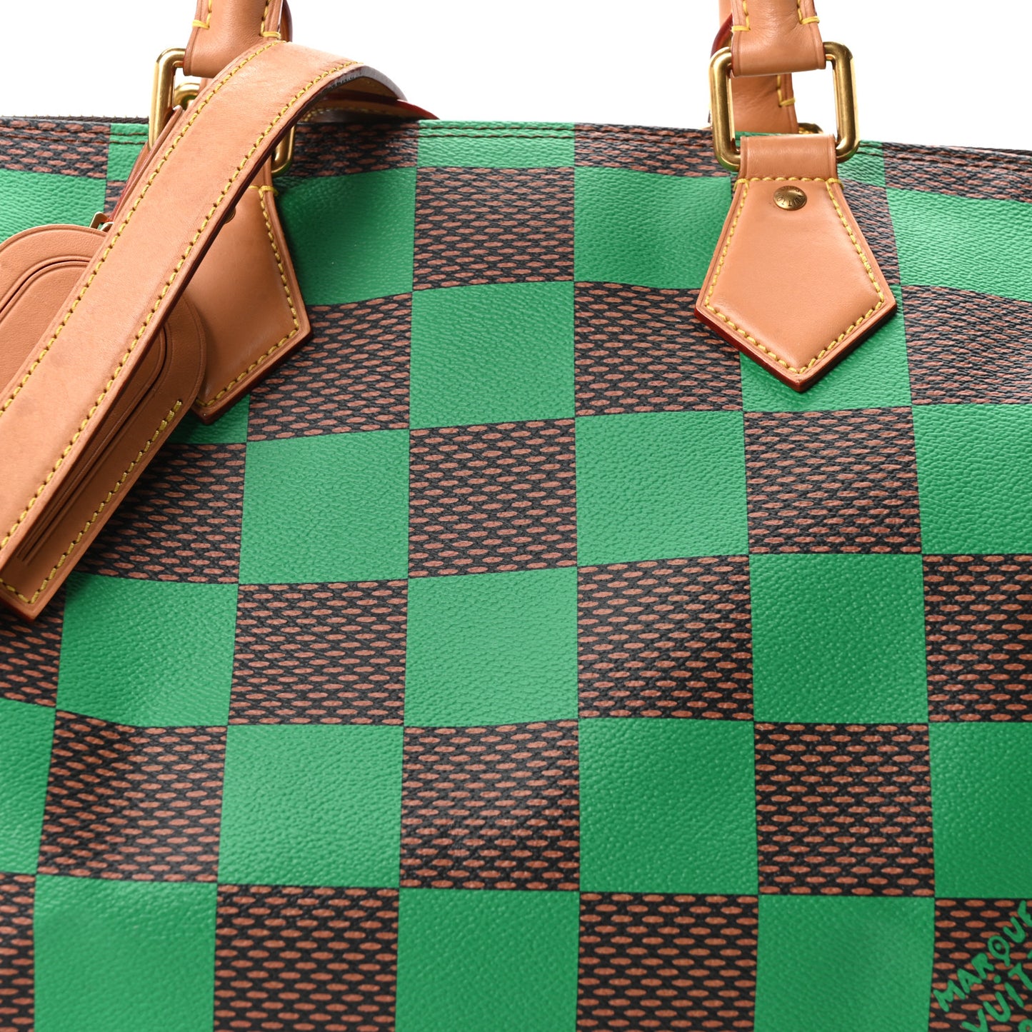 Damier Pop Speedy Bandouliere 40 Green