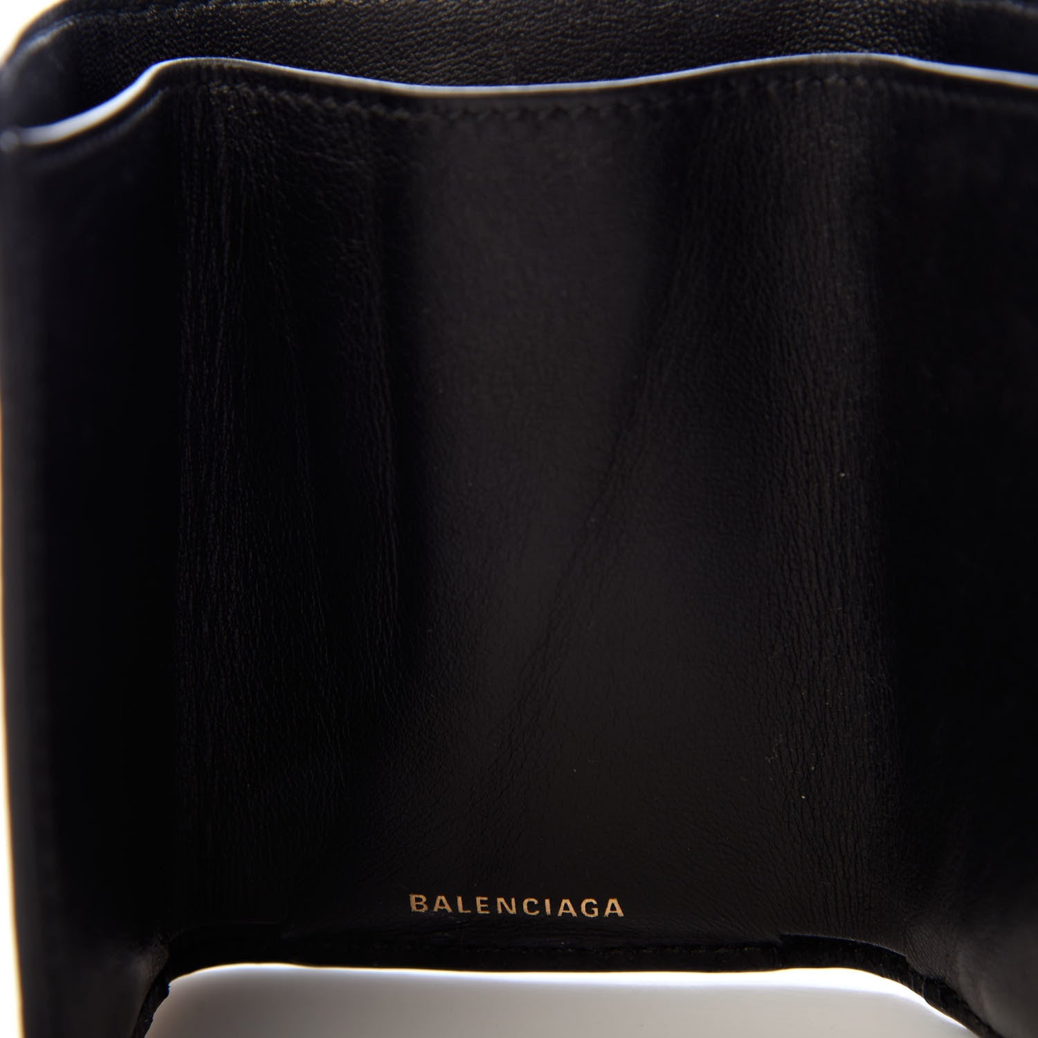 Balenciaga Smooth Calfskin Logo Rainbow Mini Ville Trifold Wallet Multicolor 6 of 7