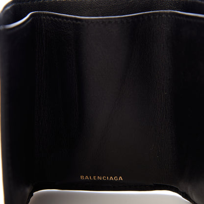 Balenciaga Smooth Calfskin Logo Rainbow Mini Ville Trifold Wallet Multicolor 6 of 7