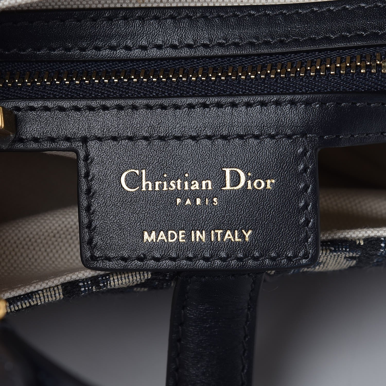 Christian Dior Oblique Saddle Bag Blue 6 of 8