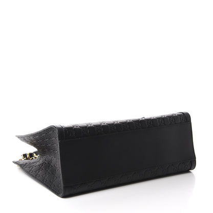 Gucci Guccissima Medium Padlock Tote Black 4 of 10