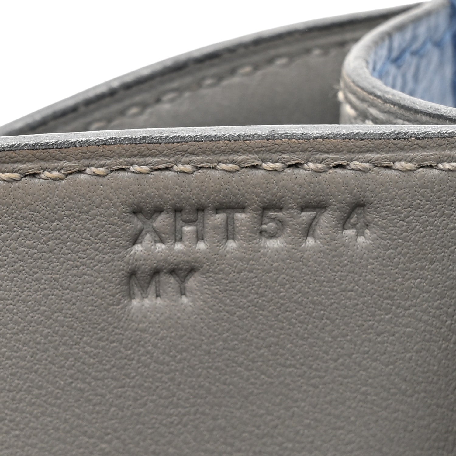 Hermes Epsom Constance Verso 24 Bleu Agate Gris Mouette 7 of 19