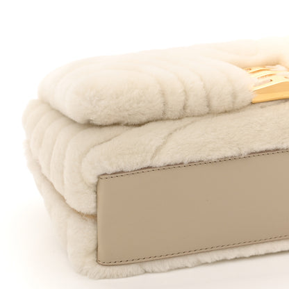 Givenchy Shearling Quilted Small 4G Shoulder Bag Ivory 9 of 10