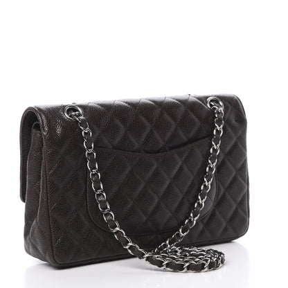 Chanel Caviar Quilted Medium Double Flap Brown 3 of 12