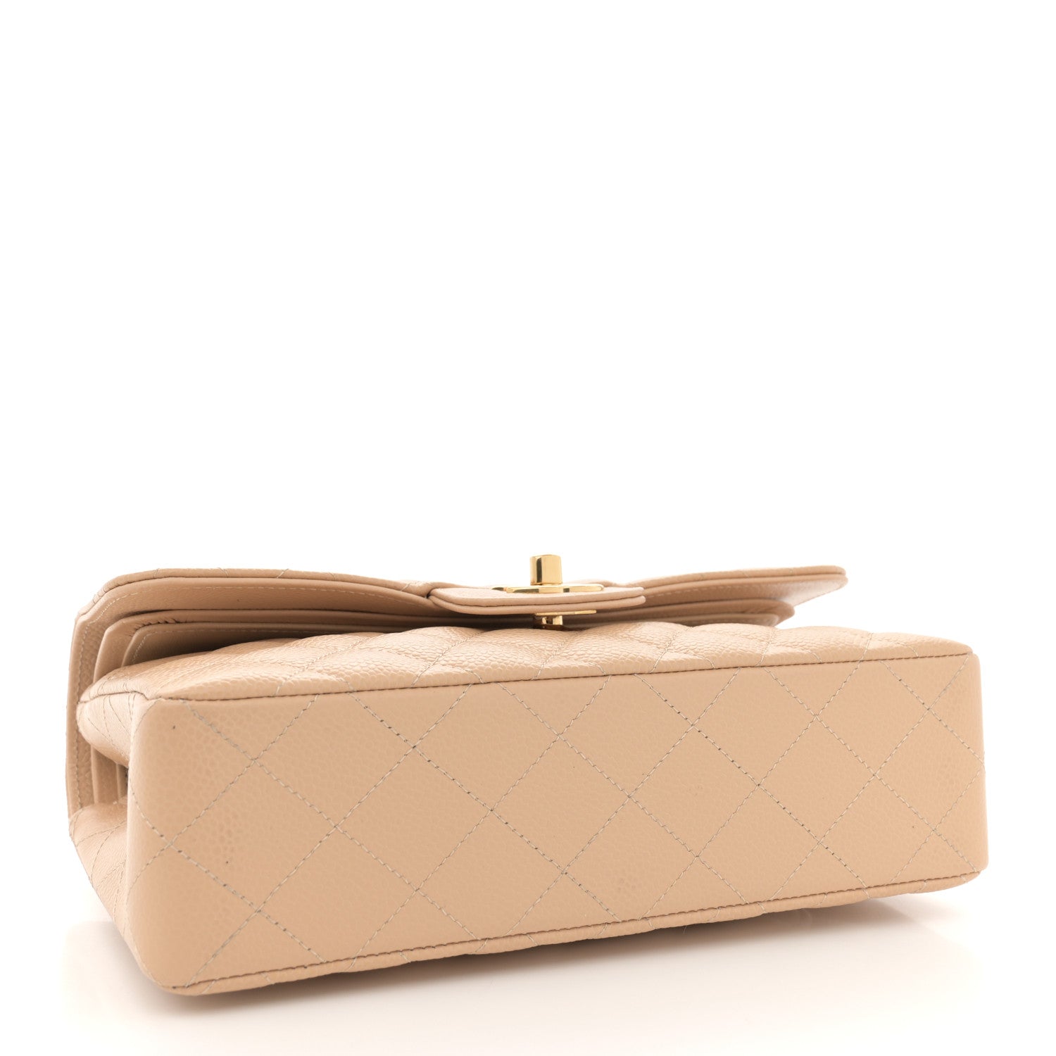 Chanel Caviar Quilted Small Double Flap Beige 4 of 12