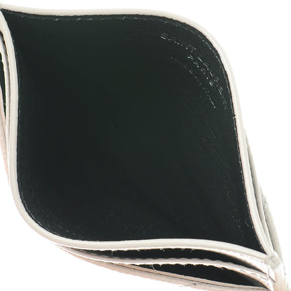 Saint Laurent Grain De Poudre Matelasse Chevron Card Case Light Grey 5 of 7