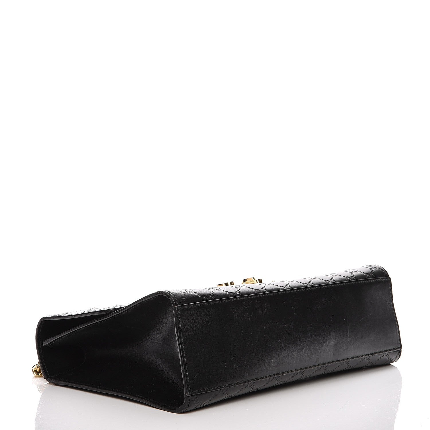 Gucci Guccissima Medium Padlock Shoulder Bag Black 4 of 20