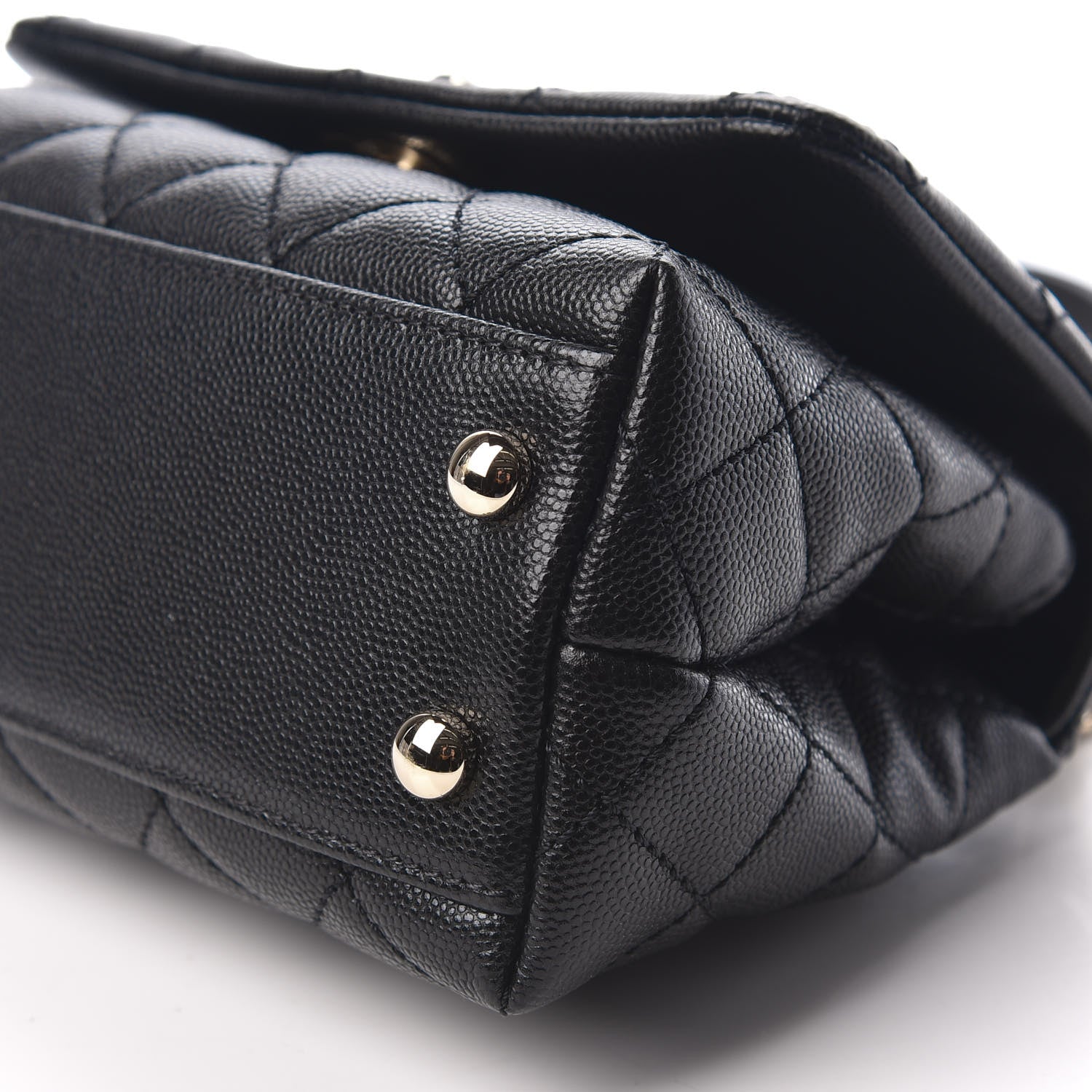 Chanel Caviar Quilted Extra Mini Coco Handle Flap Black 7 of 8