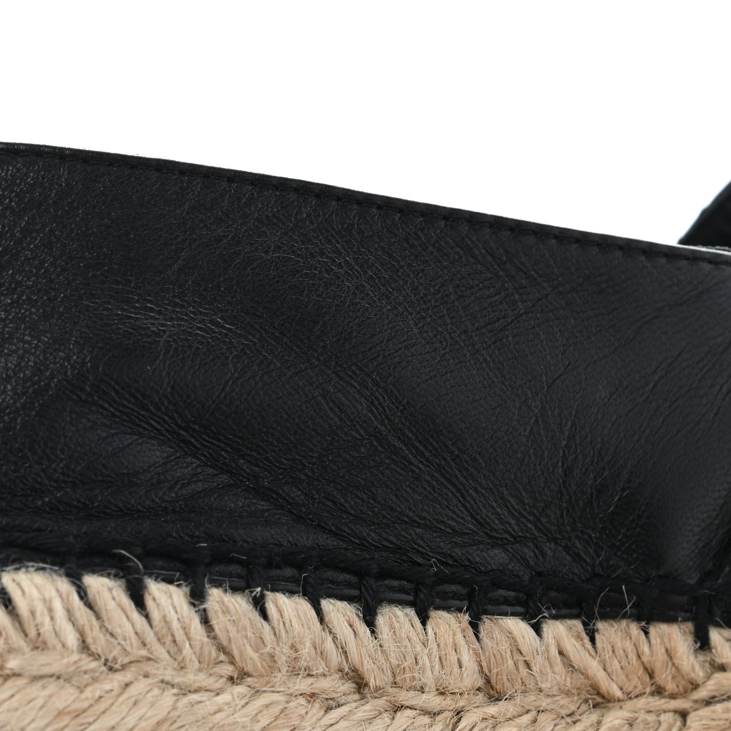 Lambskin Quilted CC Espadrilles 37 Black
