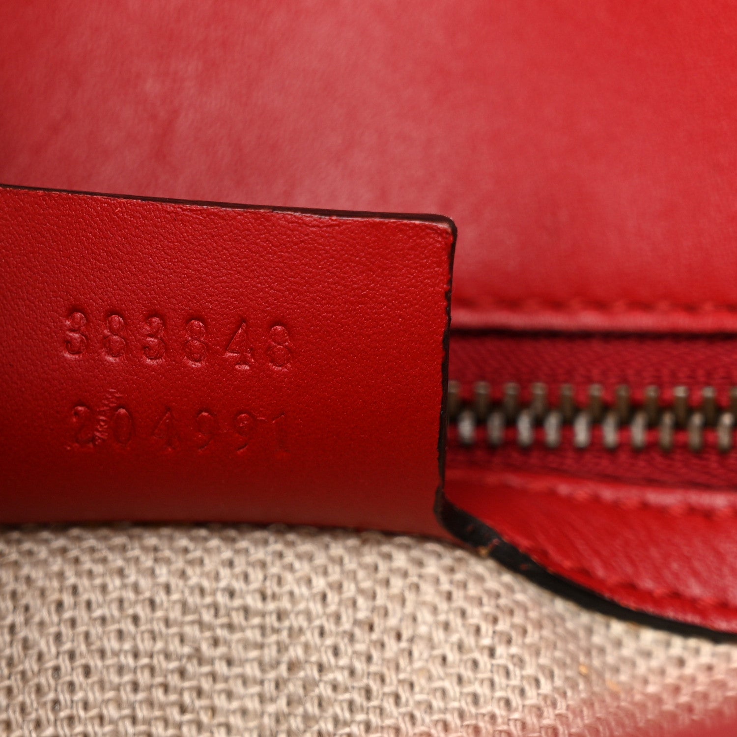 Gucci Monogram Ruinart Calfskin Medium Lady Web Shoulder Bag Beige Ebony Hibiscus Red 7 of 17