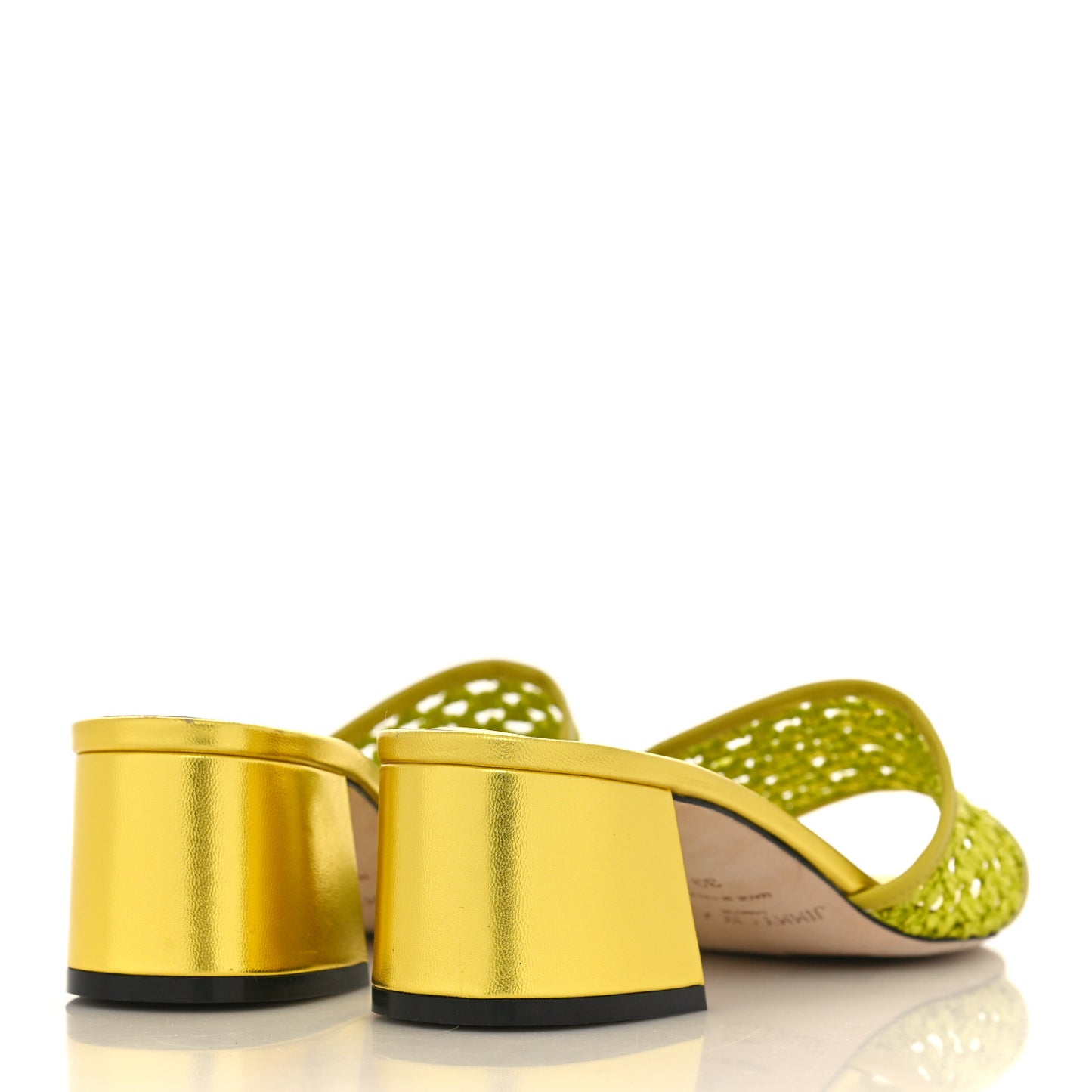 Woven Raffia Minea 45 Sandals 39 Lime
