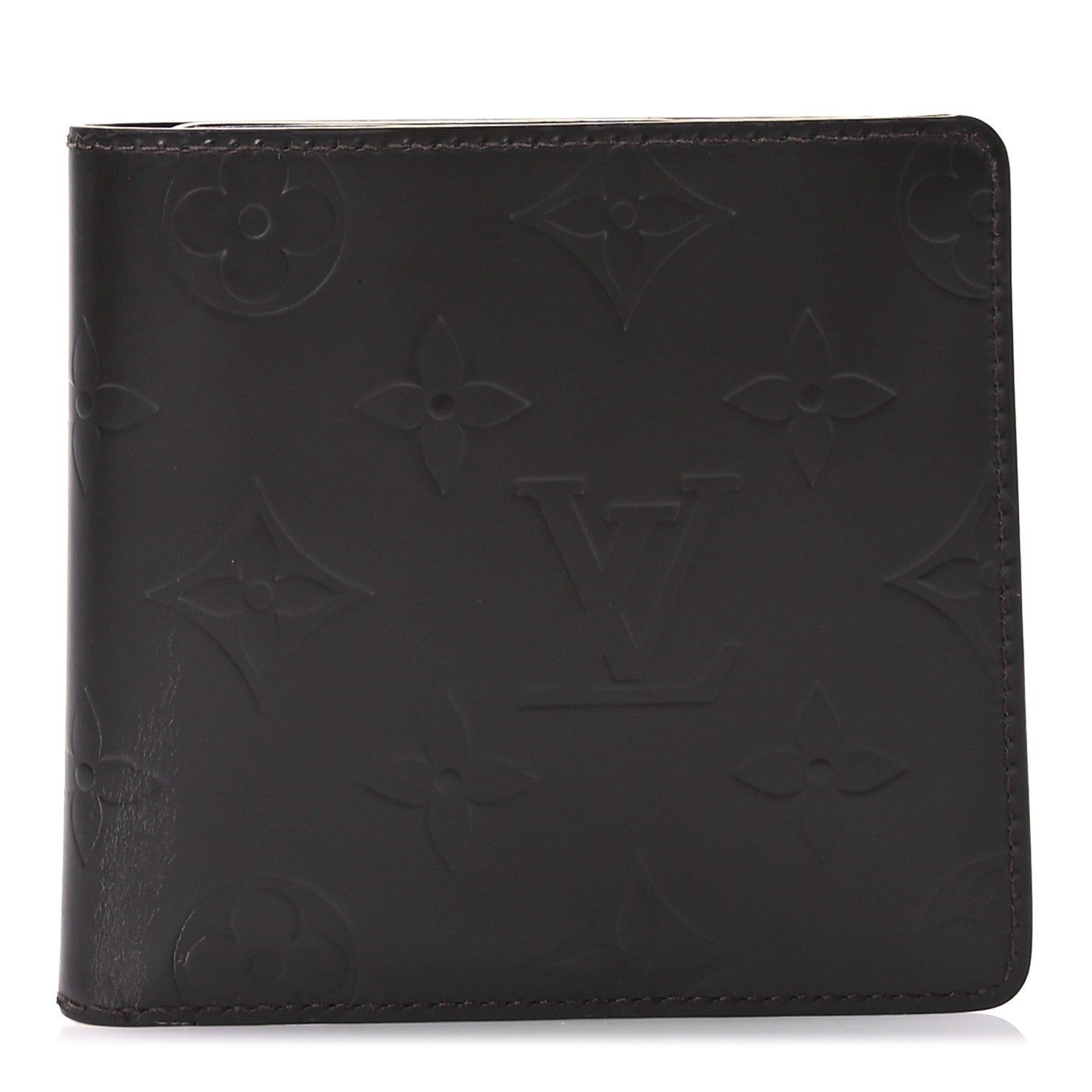 Louis Vuitton Monogram Glace Compact Wallet Cafe Brown 1 of 8