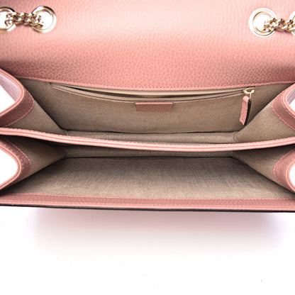 Gucci Dollar Calfskin Interlocking G Shoulder Bag Soft Pink 5 of 10