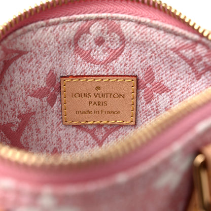 Louis Vuitton Monogram Jacquard Denim Nano Speedy Bandouliere Pink 6 of 11