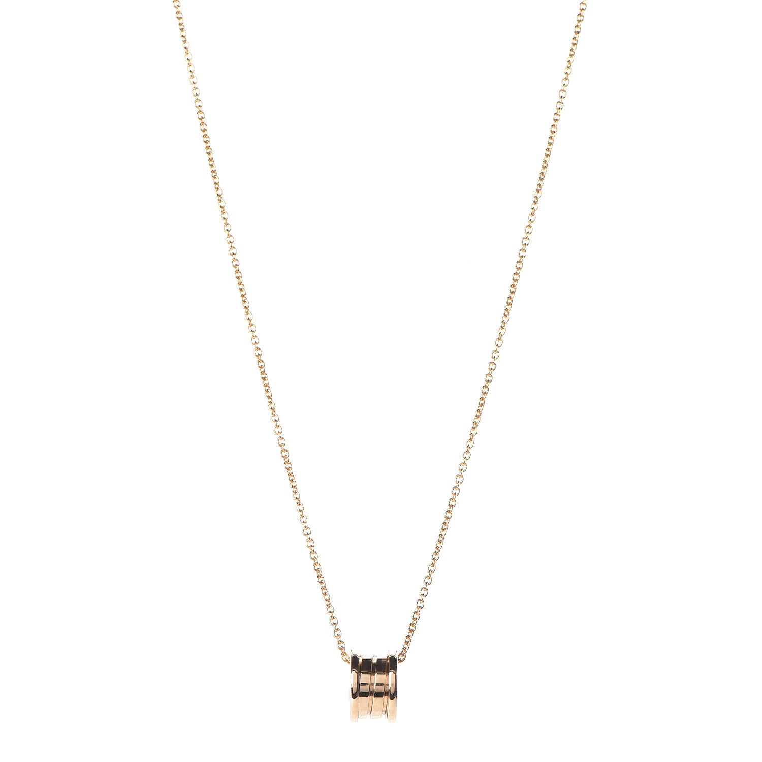 Bulgari 18K Yellow Gold B.Zero1 Pendant Necklace 1 of 6