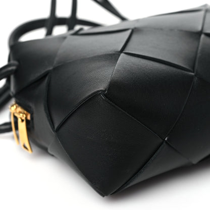 Bottega Veneta Lambskin Maxi Intrecciato Small Cassette Camera Bag Black 8 of 9