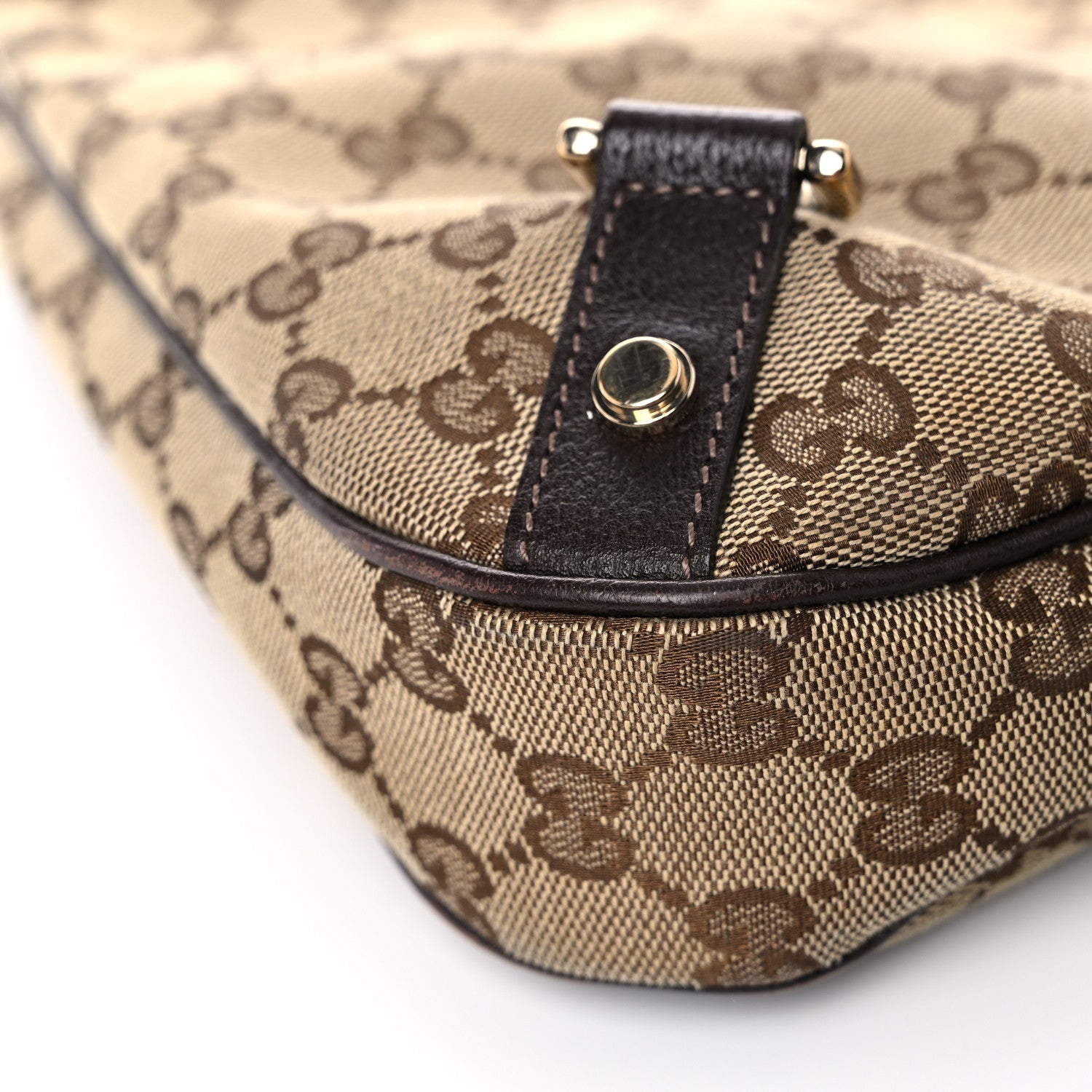 Gucci Monogram Large Abbey D Ring Hobo Dark Brown 9 of 15