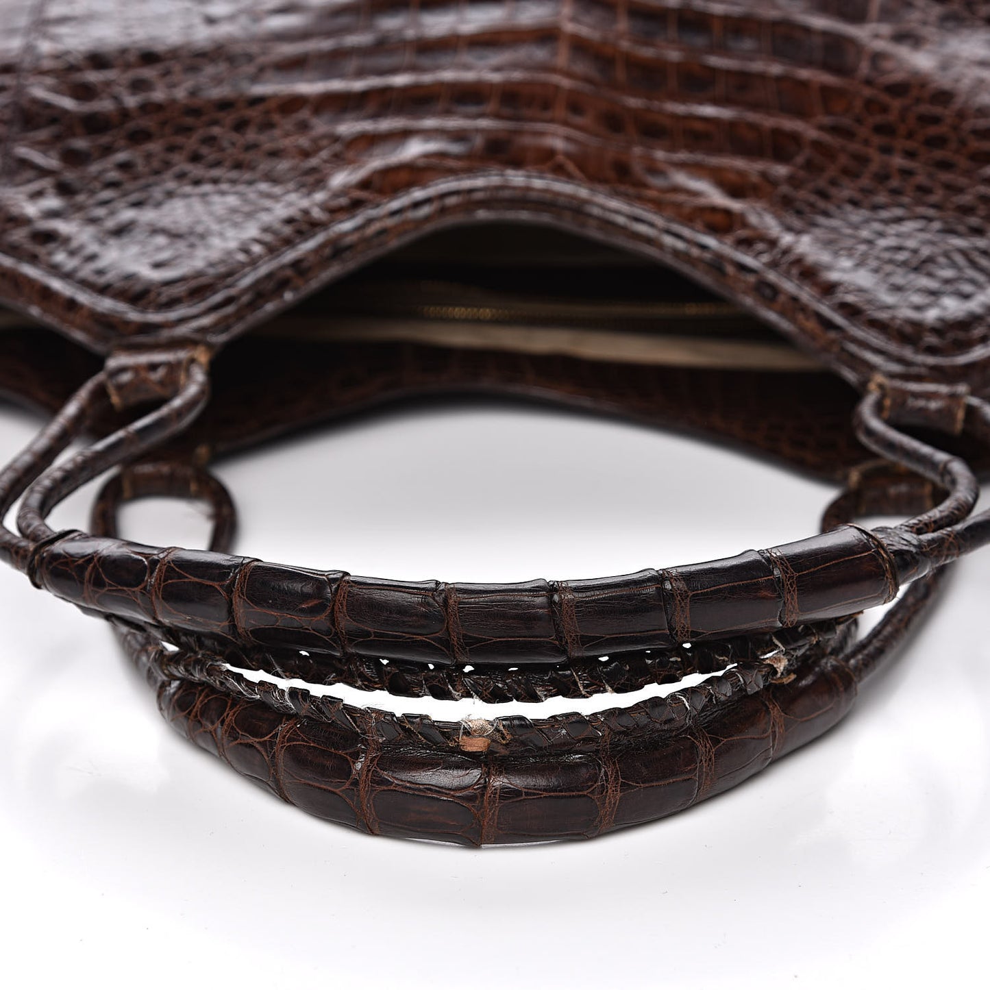 Crocodile Tote Brown
