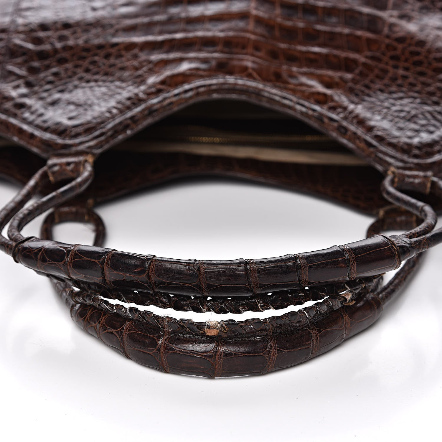 Nancy Gonzalez Crocodile Tote Brown 10 of 18