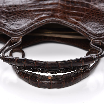 Nancy Gonzalez Crocodile Tote Brown 10 of 18