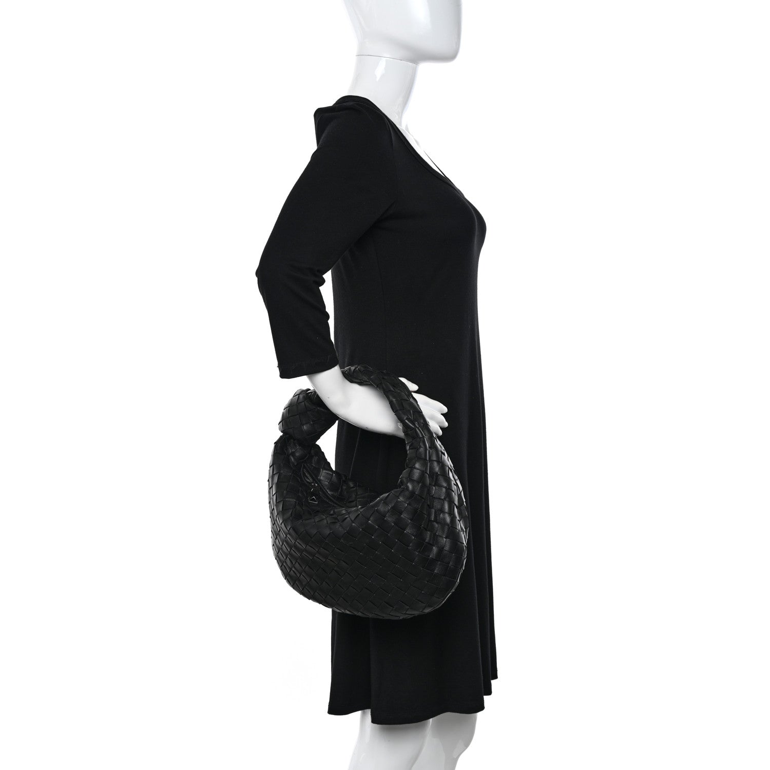 Bottega Veneta Nappa Intrecciato Teen Jodie Hobo Black 2 of 10