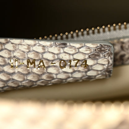 Christian Dior Metallic Snakeskin Large Lady Dior Beige Gold 7 of 13