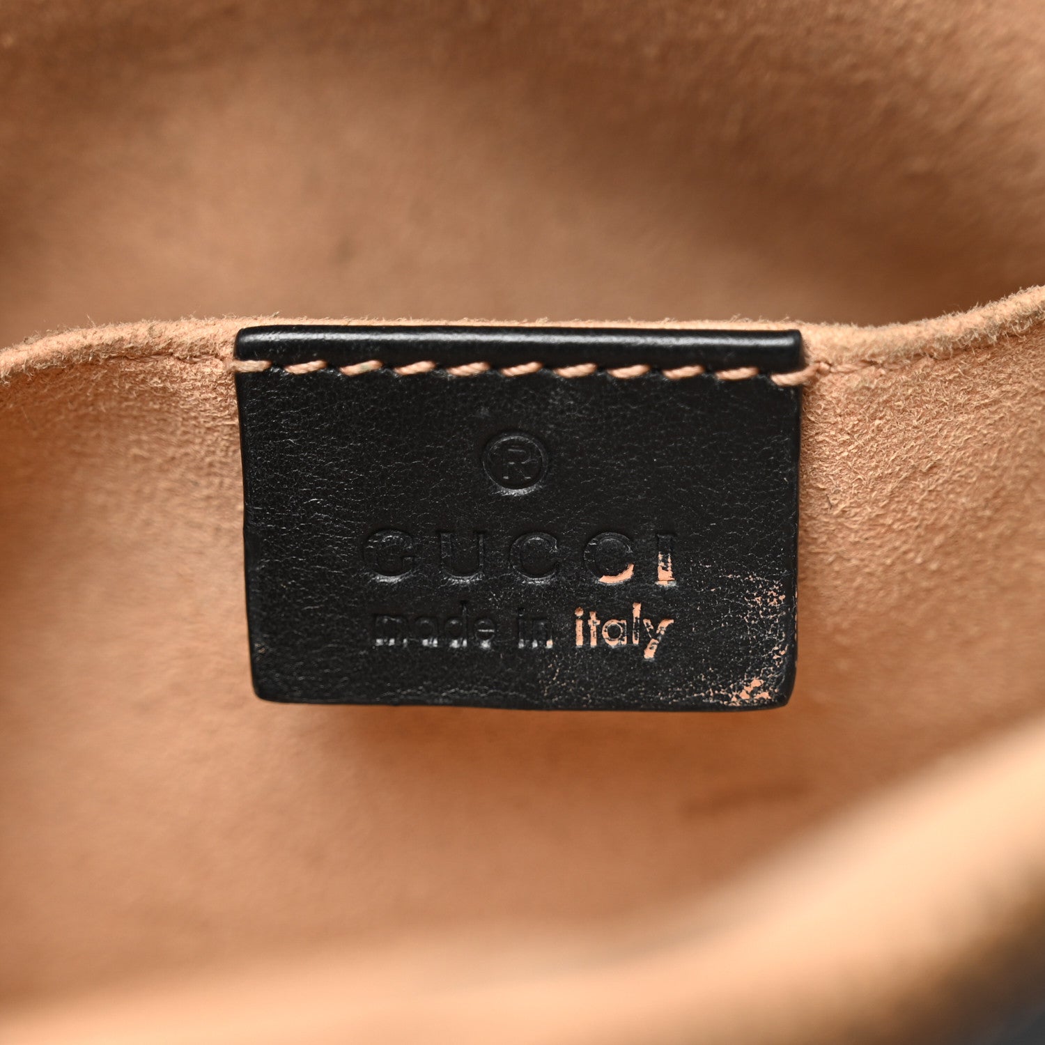 Gucci Calfskin Matelasse GG Marmont Belt Bag 75 30 Black 6 of 10