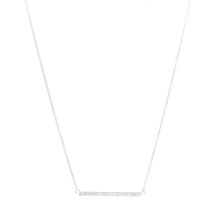 Jennifer Meyer 18K White Gold Diamond Stick Necklace 1 of 5