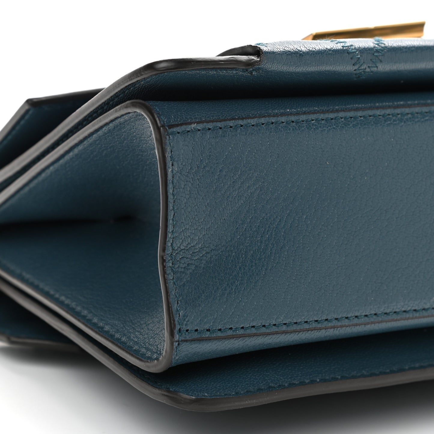 Goatskin Quilted Small GV3 Shoulder Bag Blue