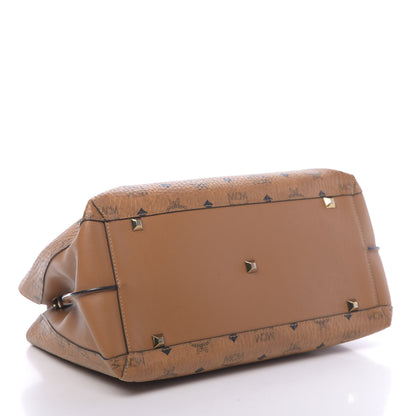 MCM Visetos Large Essential Tote Cognac 4 of 13