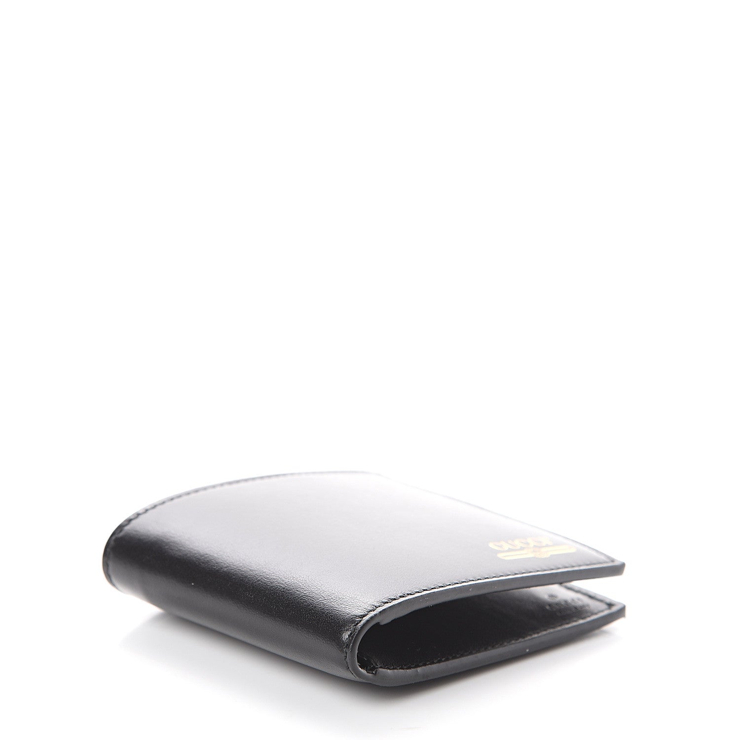 Gucci Plutone Calfskin Logo Bi-Fold Wallet Black 3 of 5