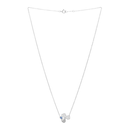 Tiffany Platinum Diamond Tanzanite Paper Flowers Pendant Necklace 2 of 3