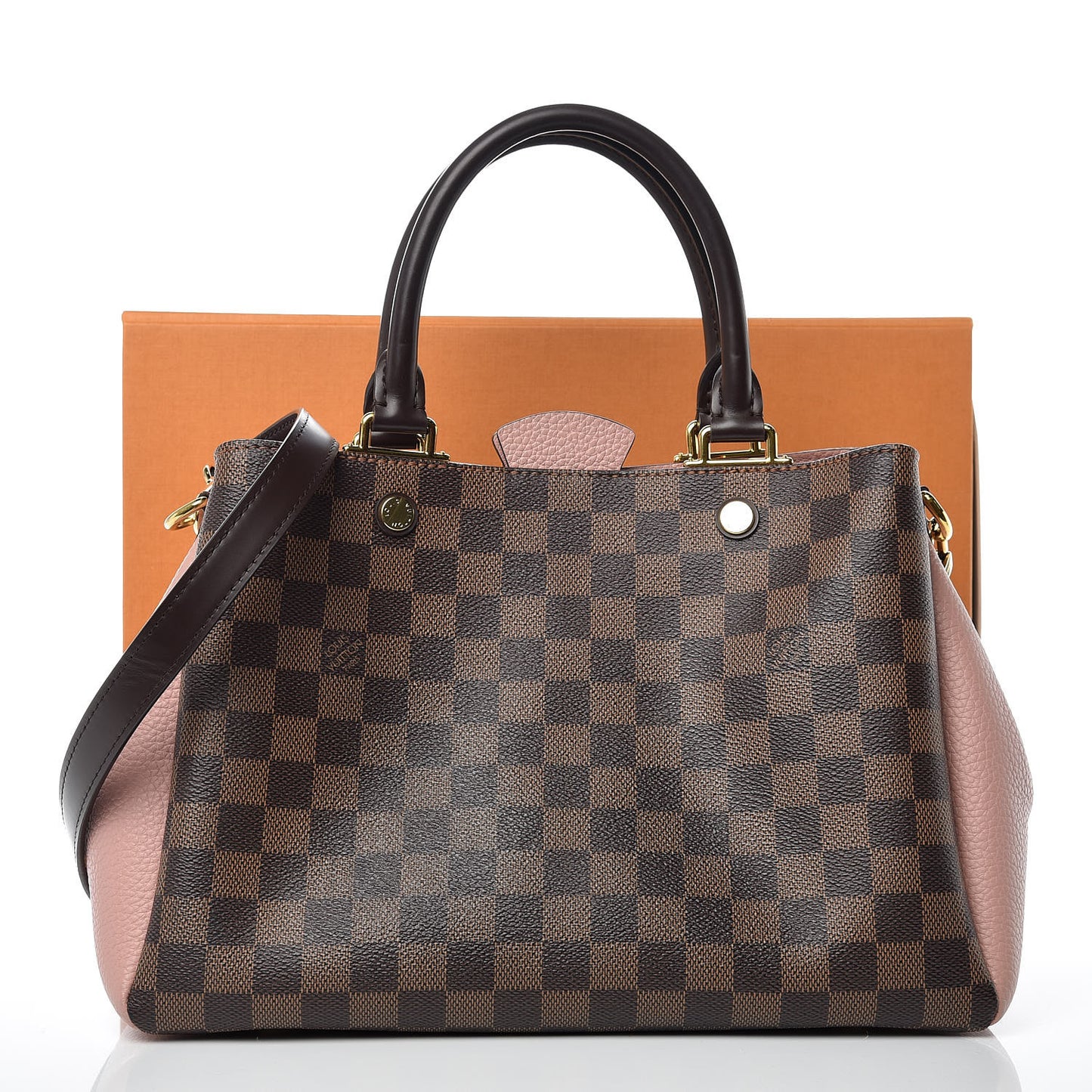 Damier Ebene Cuir Taurillon Brittany Magnolia