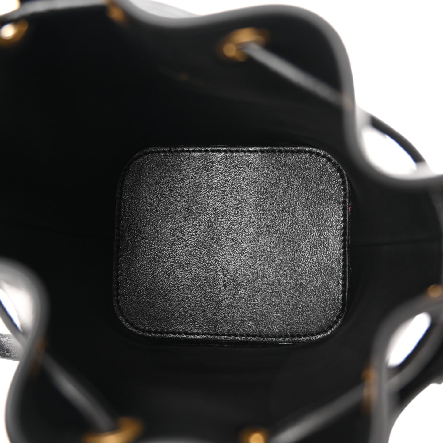 Nappa Mini VLogo Signature Bucket Bag Black