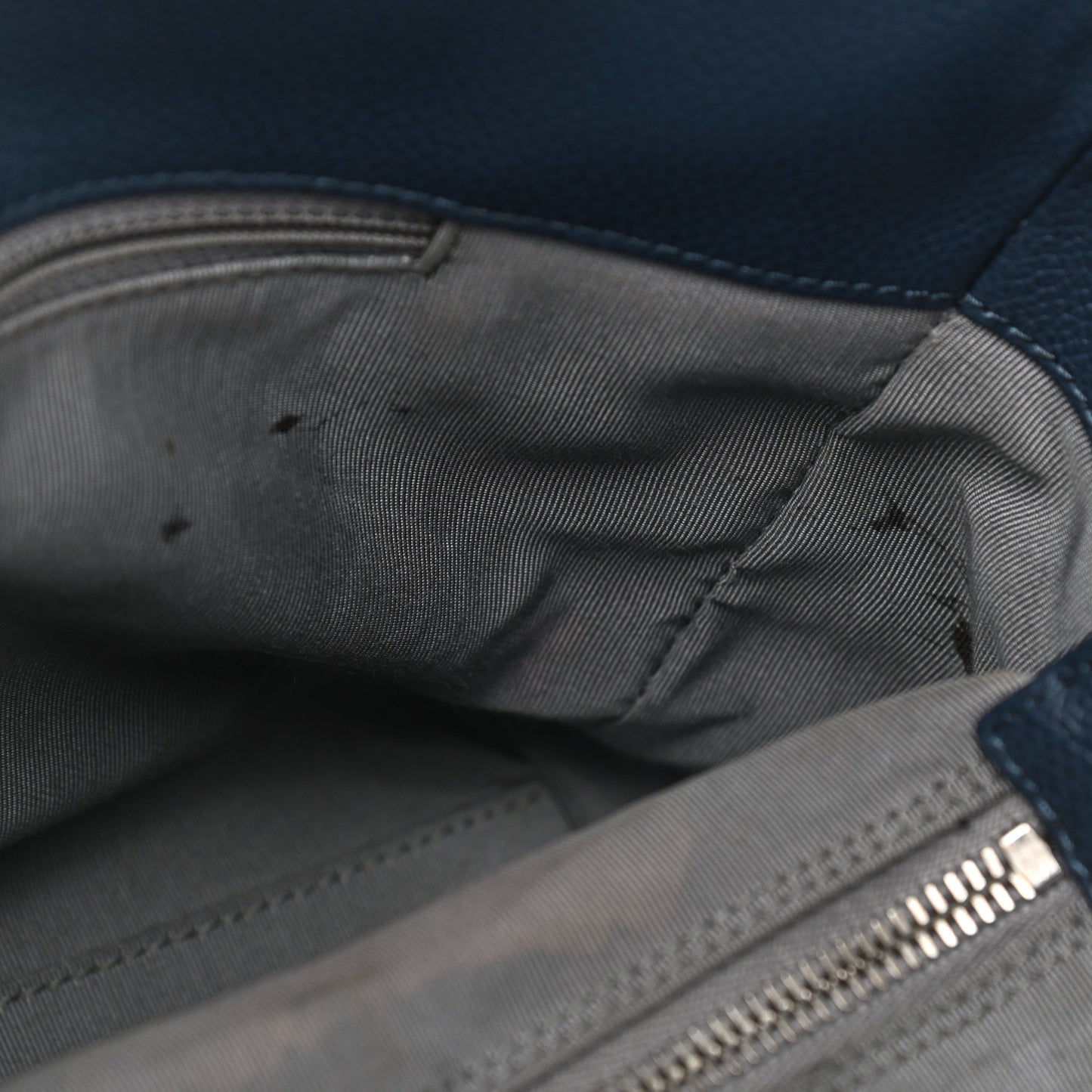 Calfskin Small Cerf Executive Shopper Tote Navy