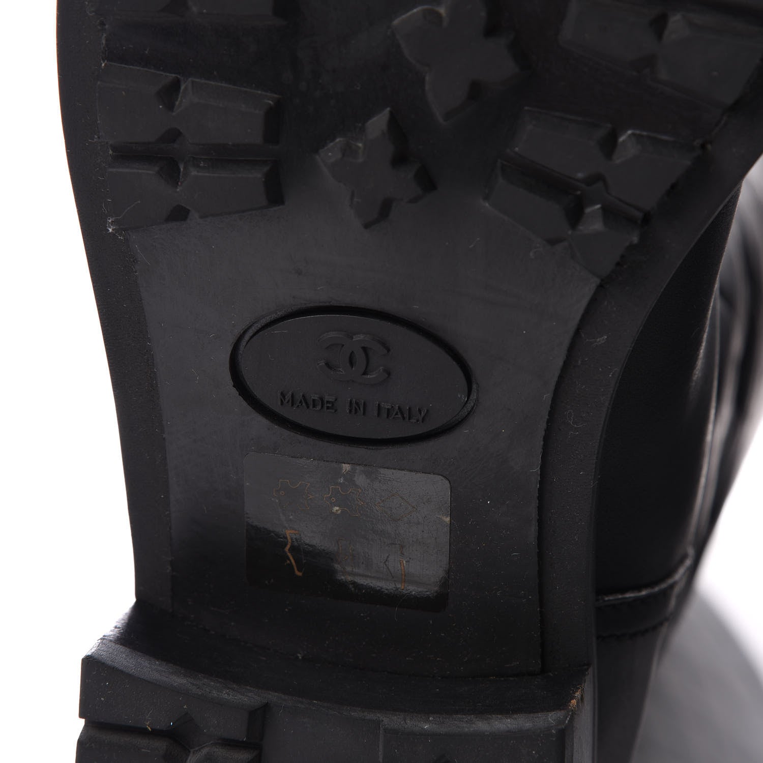 Chanel Oily Calfskin Quilted High Boots 40 Black 6 of 8