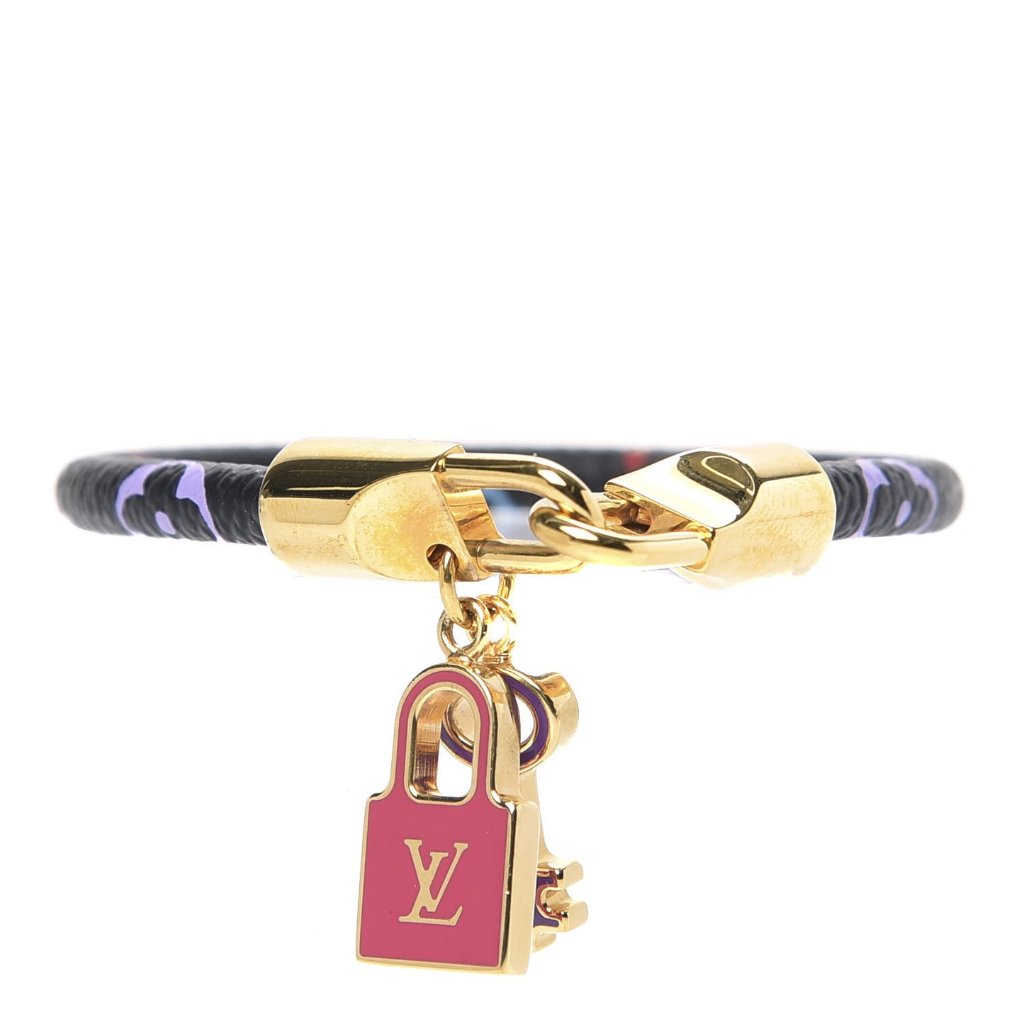 Monogram Multicolor Luck It Bracelet 19 Black