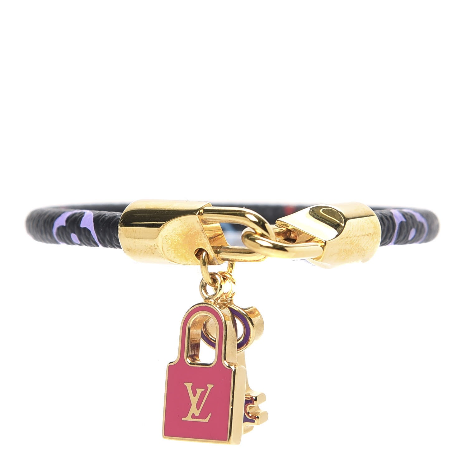 Louis Vuitton Monogram Multicolor Luck It Bracelet 19 Black 1 of 3