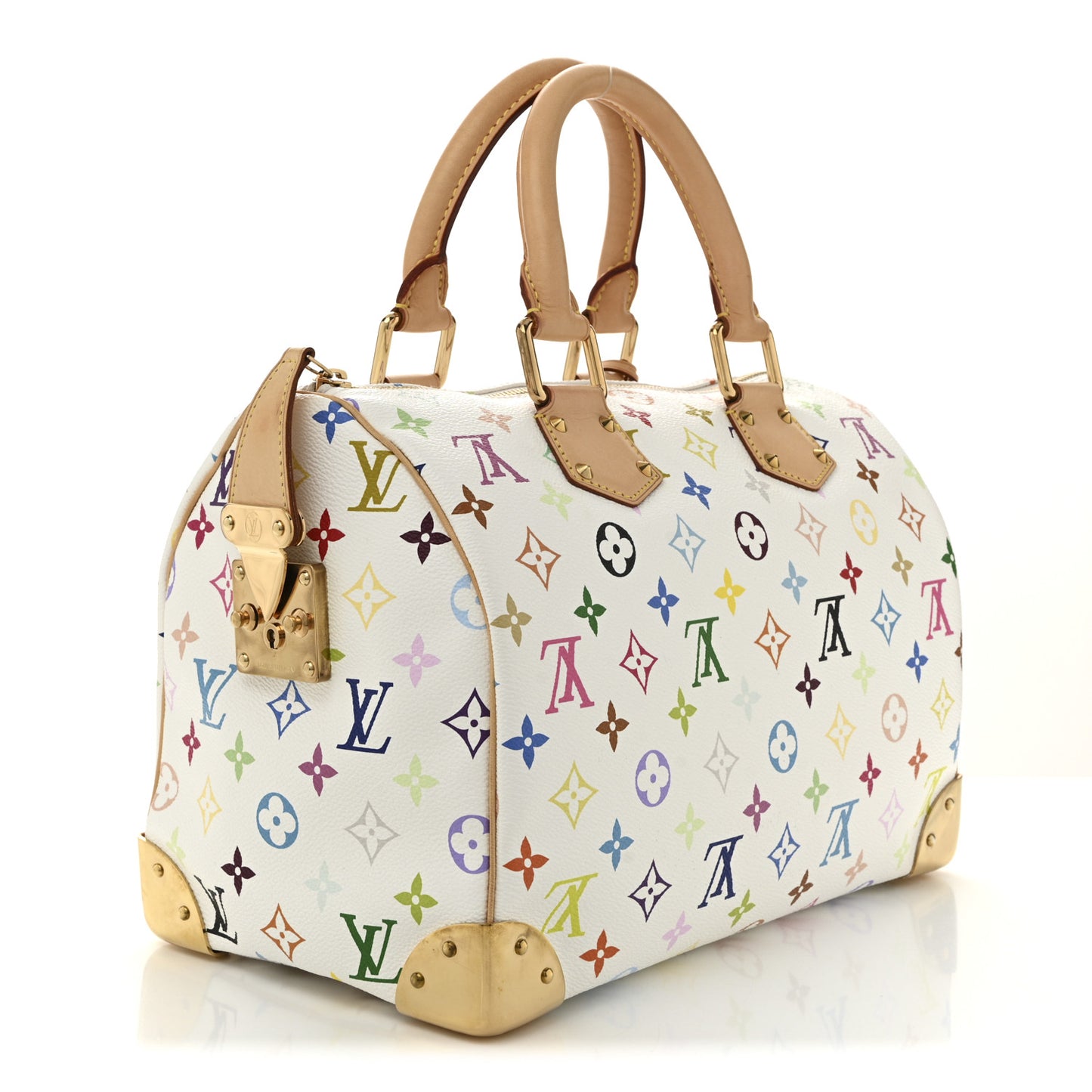 Monogram Multicolor Speedy 30 White